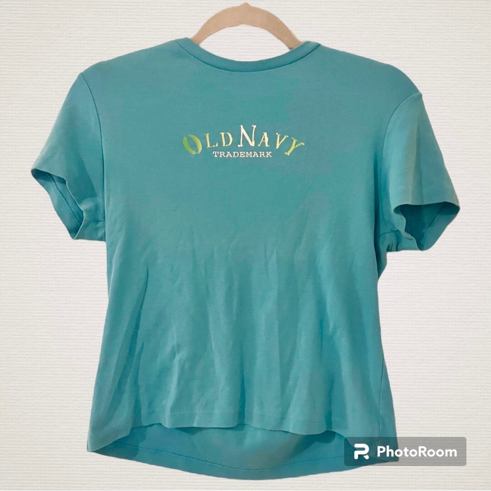Vintage Turquoise Old Navy Baby Tee